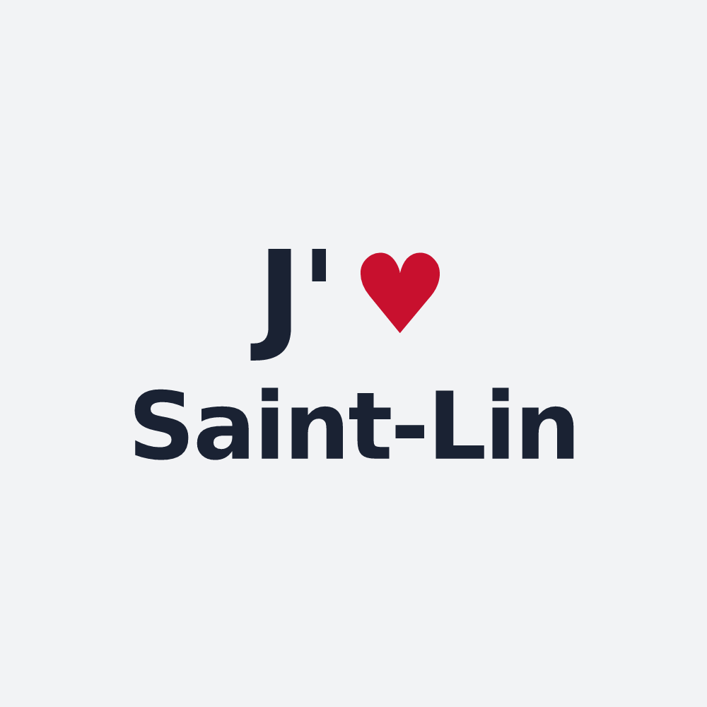 Poster personnalisé Saint-Lin — design J'aime Saint-Lin