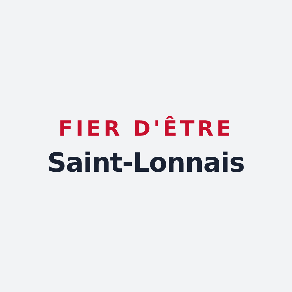 Poster « Fier d'être Saint-Lonnais » — design pour Saint-Lon-les-Mines