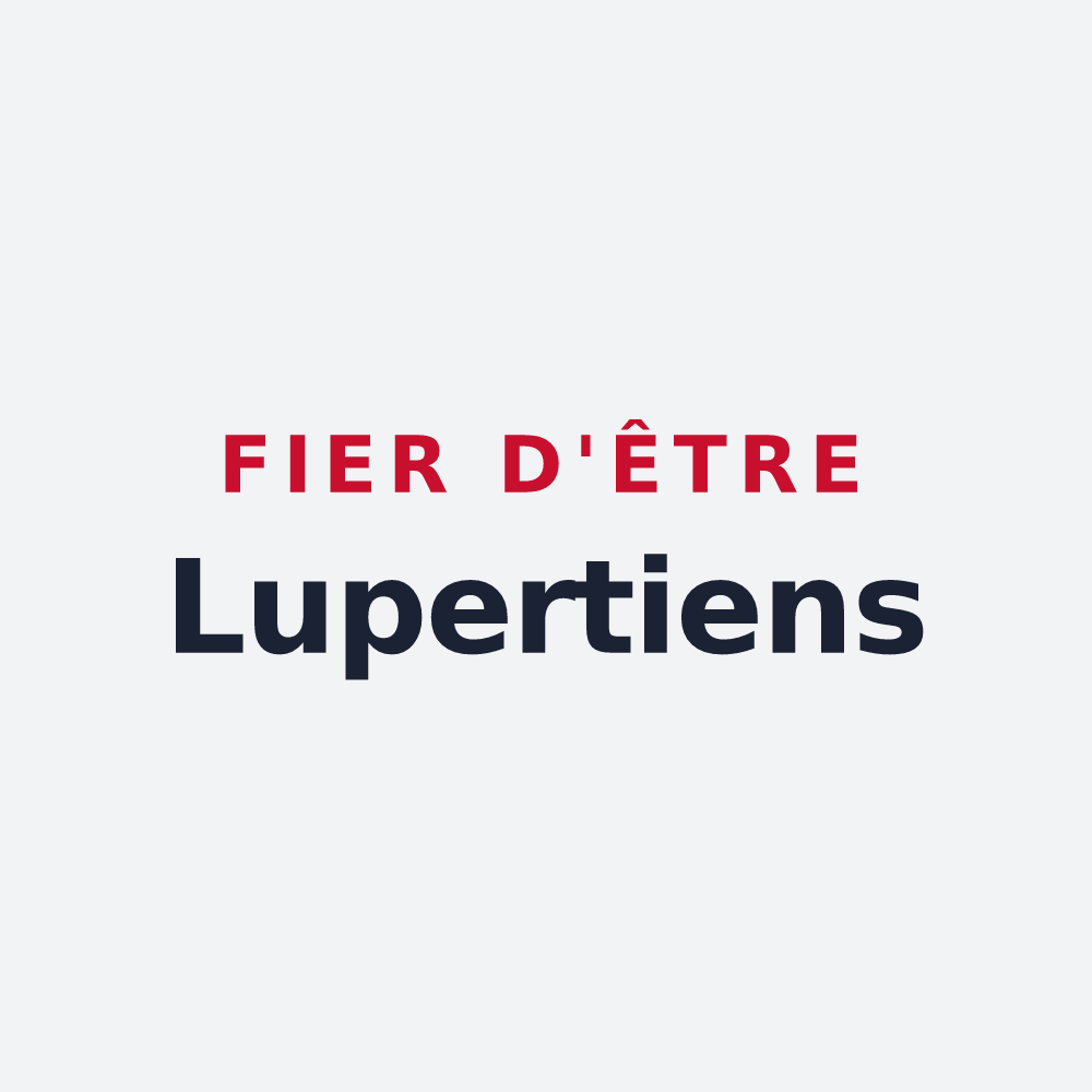 Poster « Fier d'être Lupertiens » — design pour Saint-Loubert