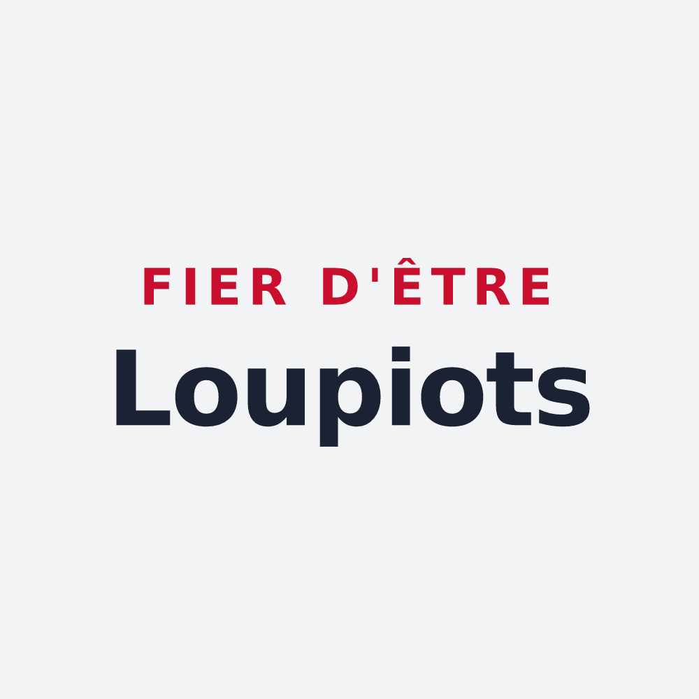 Poster « Fier d'être Loupiots » — design pour Saint-Loup