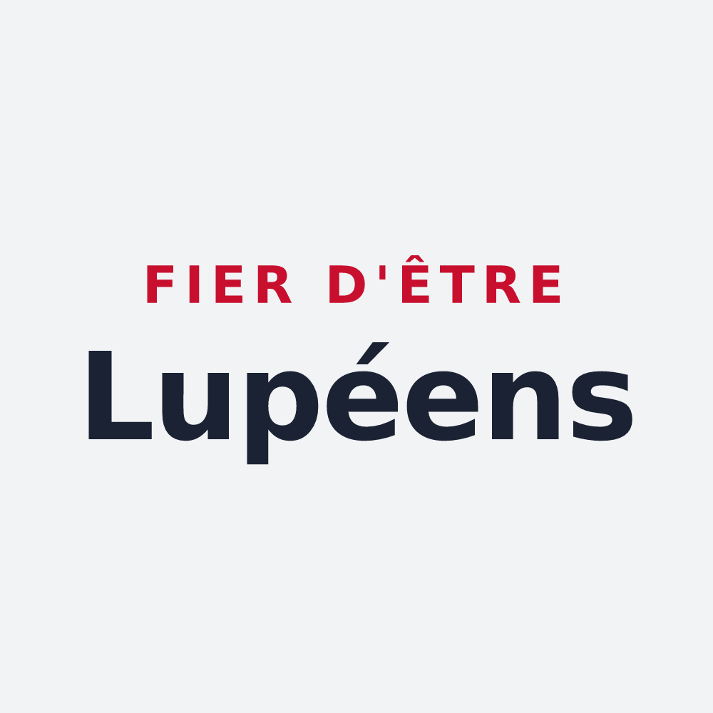 Poster « Fier d'être Lupéens » — design pour Saint-Loup