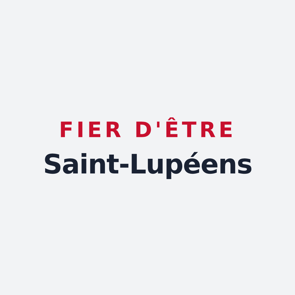 Poster « Fier d'être Saint-Lupéens » — design pour Saint-Loup-de-Varennes