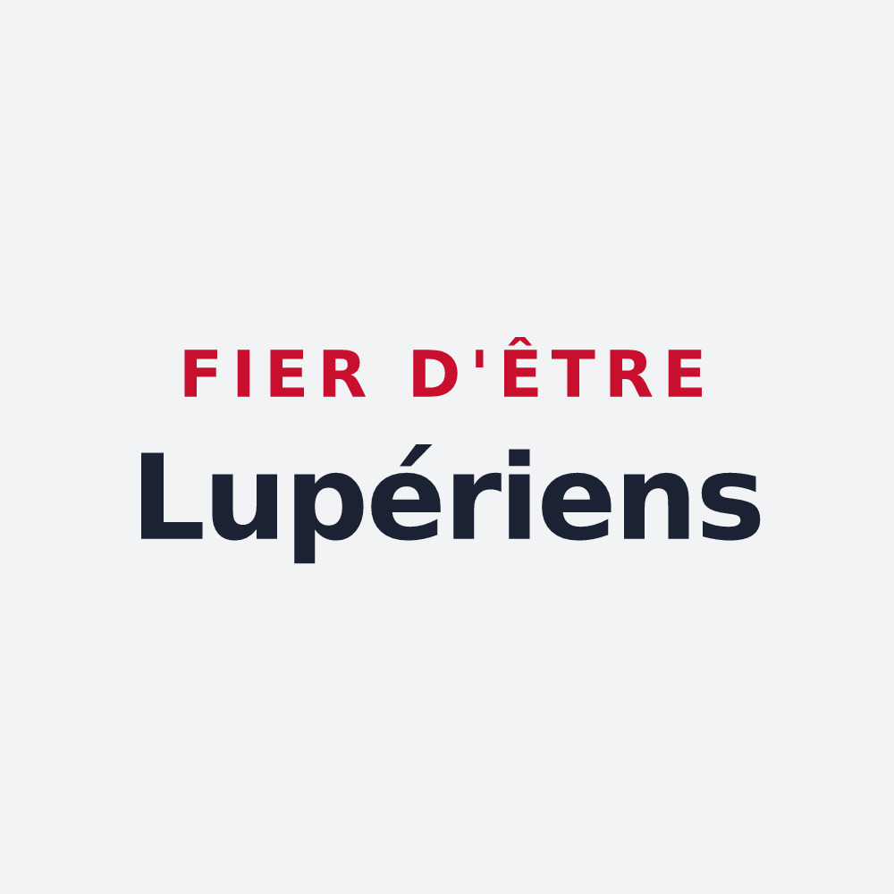 Poster « Fier d'être Lupériens » — design pour Saint-Loup-des-Vignes