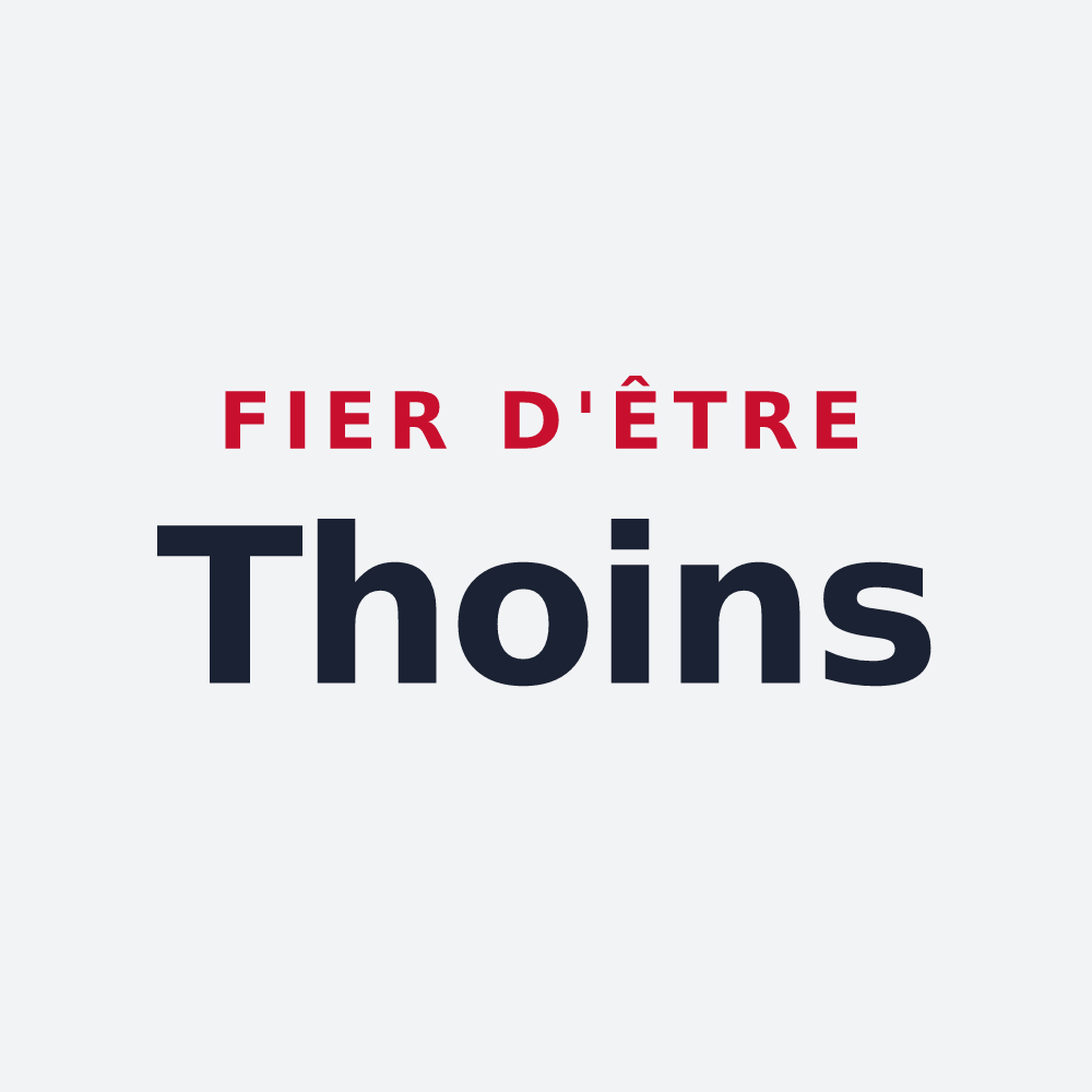 Poster « Fier d'être Thoins » — design pour Saint-Loup-en-Champagne