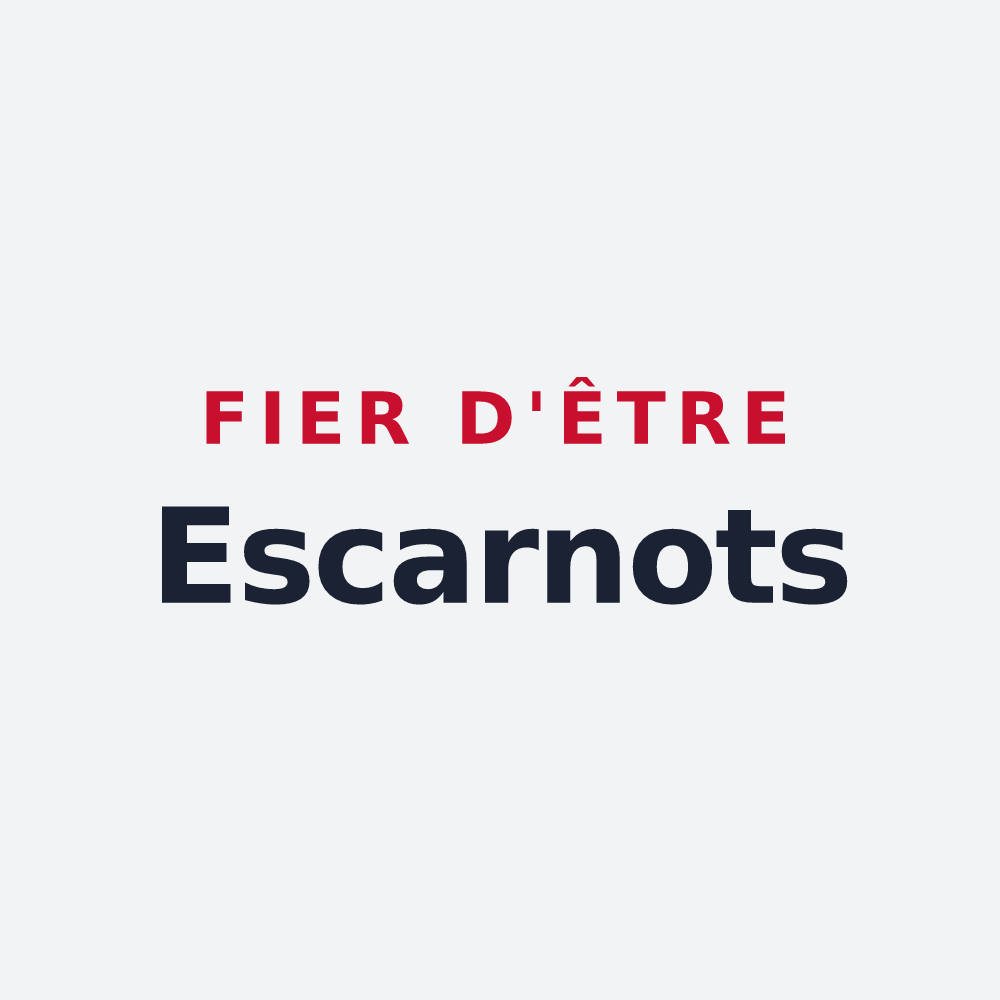 Poster « Fier d'être Escarnots » — design pour Saint-Lumier-en-Champagne