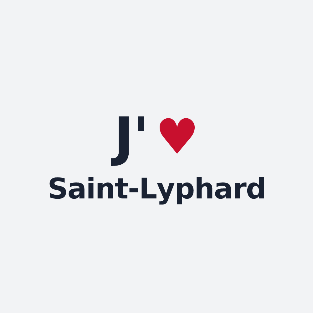 Poster personnalisé Saint-Lyphard — design J'aime Saint-Lyphard