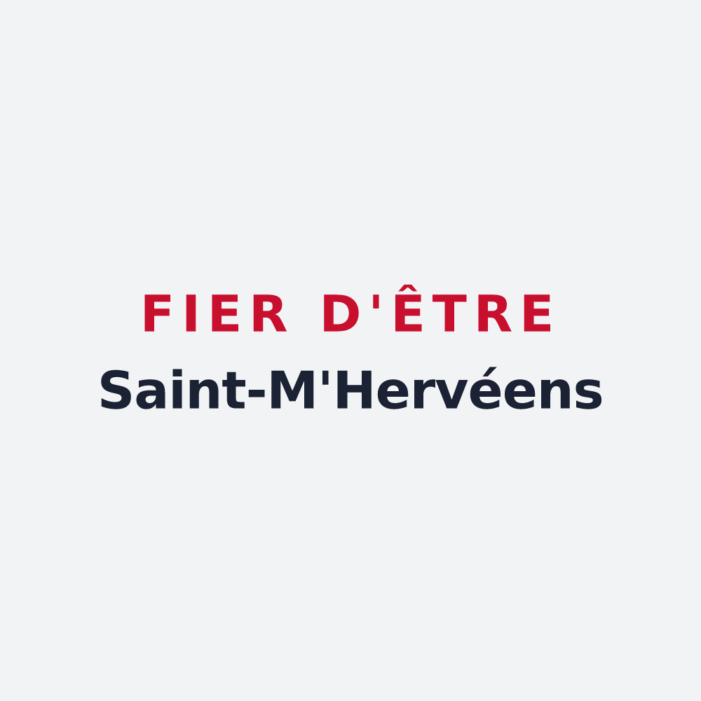 Poster « Fier d'être Saint-M'Hervéens » — design pour Saint-M'Hervé
