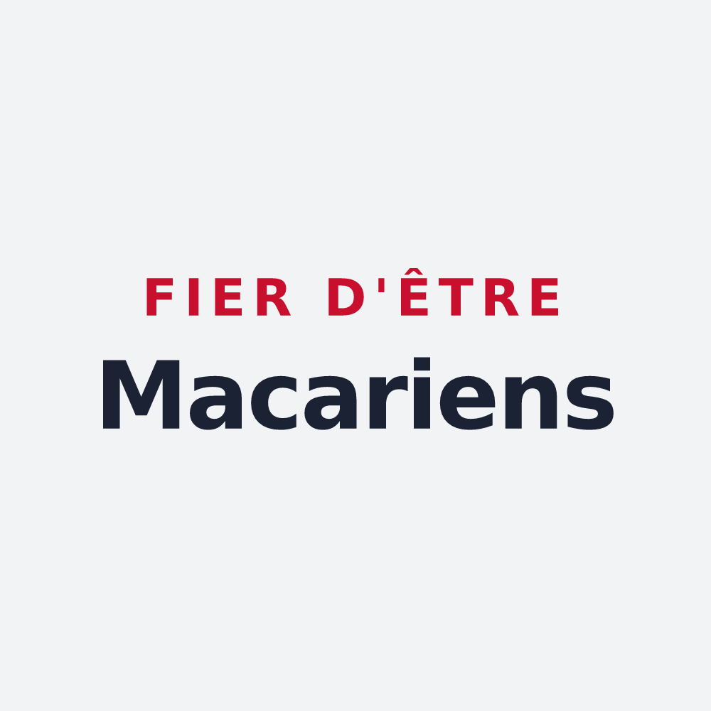 Poster « Fier d'être Macariens » — design pour Saint-Macaire