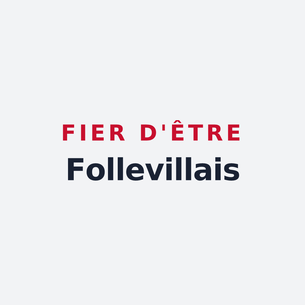 Poster « Fier d'être Follevillais » — design pour Saint-Maclou-de-Folleville