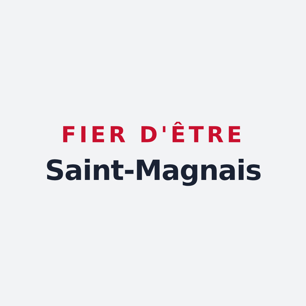 Poster « Fier d'être Saint-Magnais » — design pour Saint-Magne