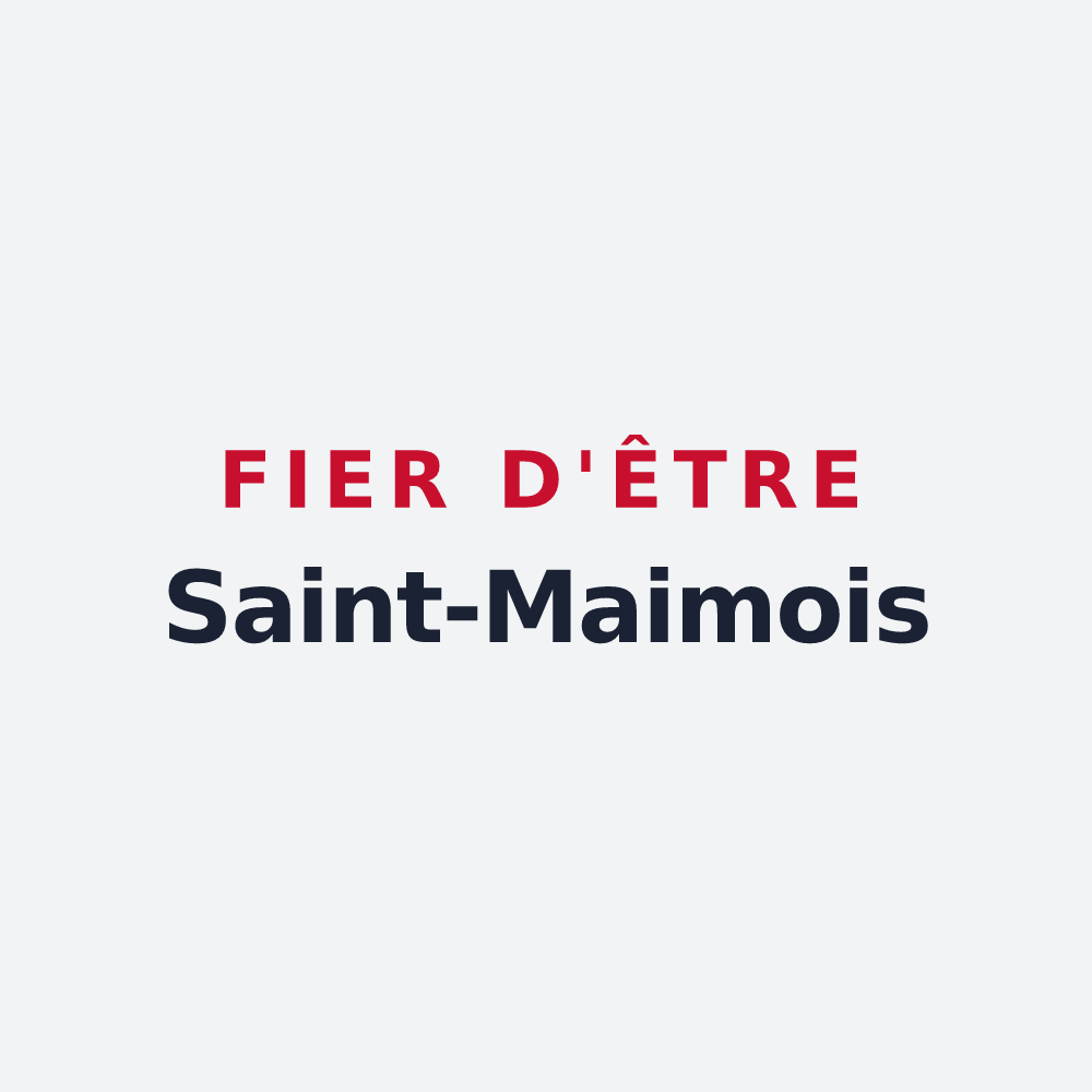 Poster « Fier d'être Saint-Maimois » — design pour Saint-Maime