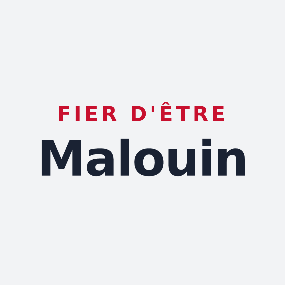 Poster « Fier d'être Malouin » — design pour Saint-Malo