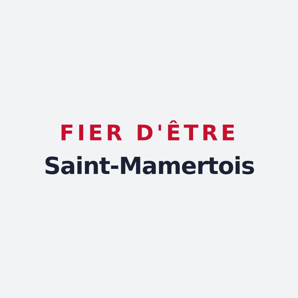 Poster « Fier d'être Saint-Mamertois » — design pour Saint-Mamert-du-Gard