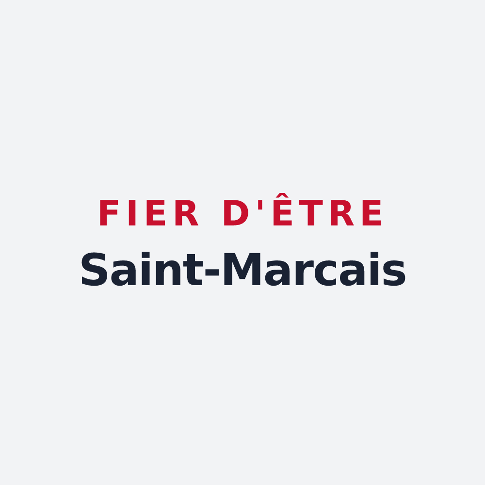 Poster « Fier d'être Saint-Marcais » — design pour Saint-Marc-Jaumegarde