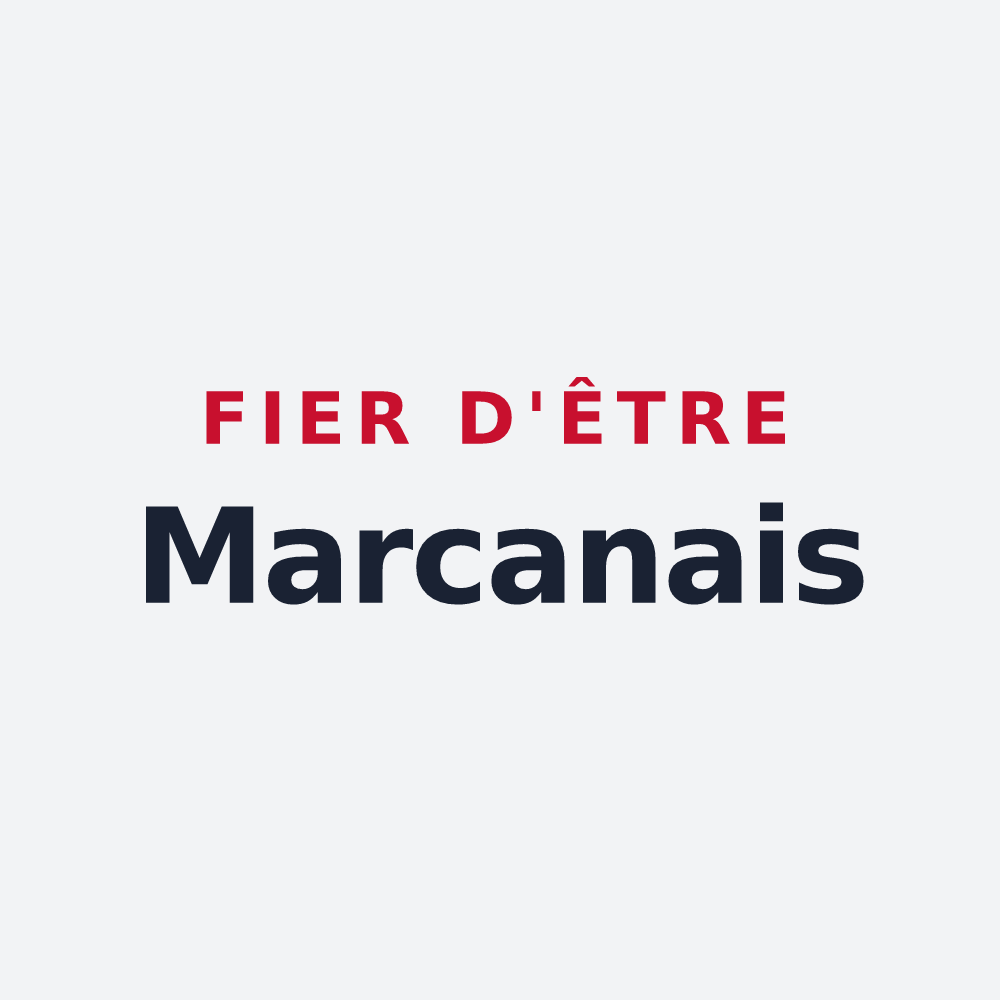 Poster « Fier d'être Marcanais » — design pour Saint-Marcan