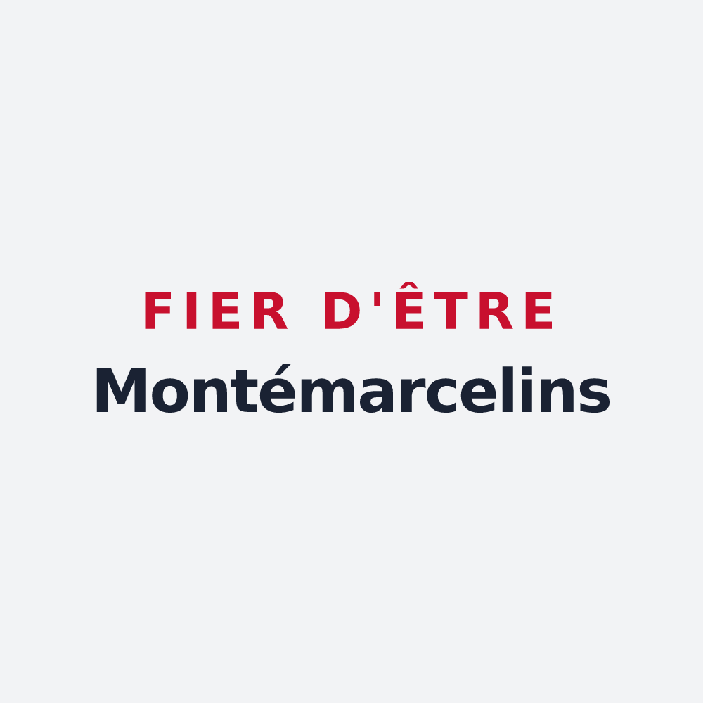 Poster « Fier d'être Montémarcelins » — design pour Saint-Marceau
