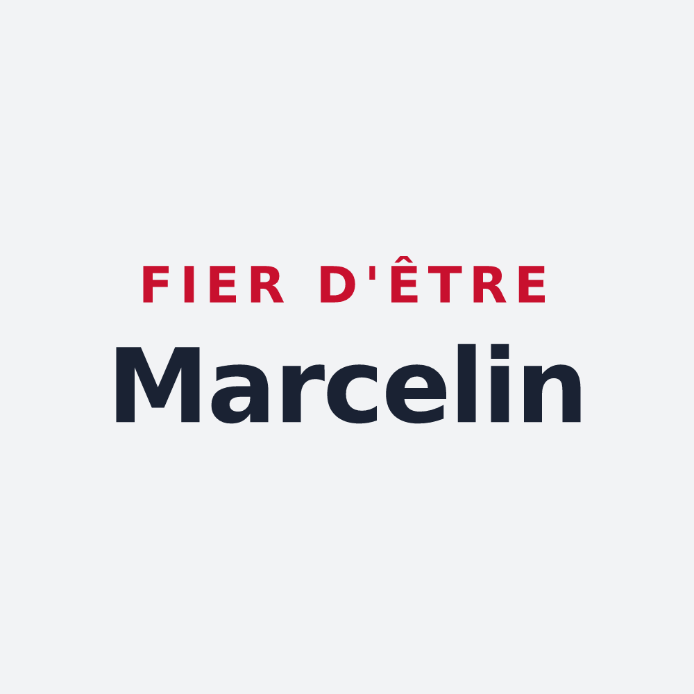 Poster « Fier d'être Marcelin » — design pour Saint-Marceau