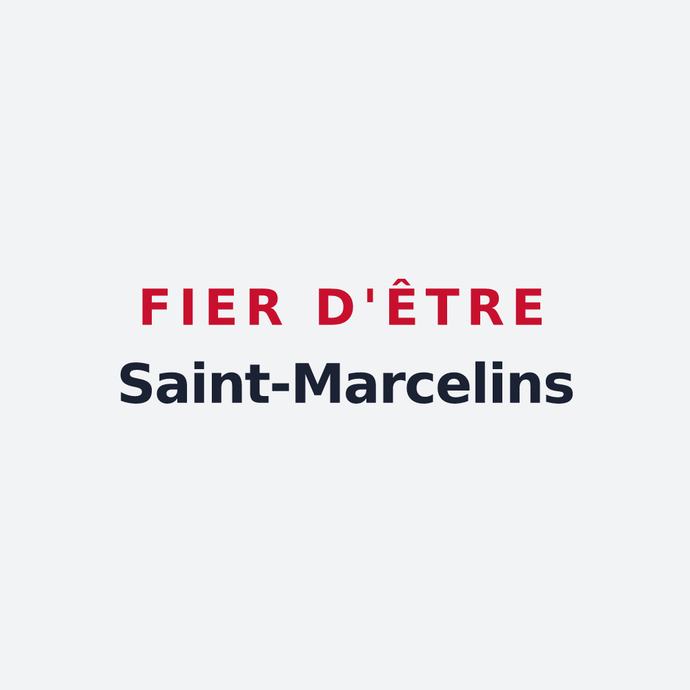 Poster « Fier d'être Saint-Marcelins » — design pour Saint-Marcel