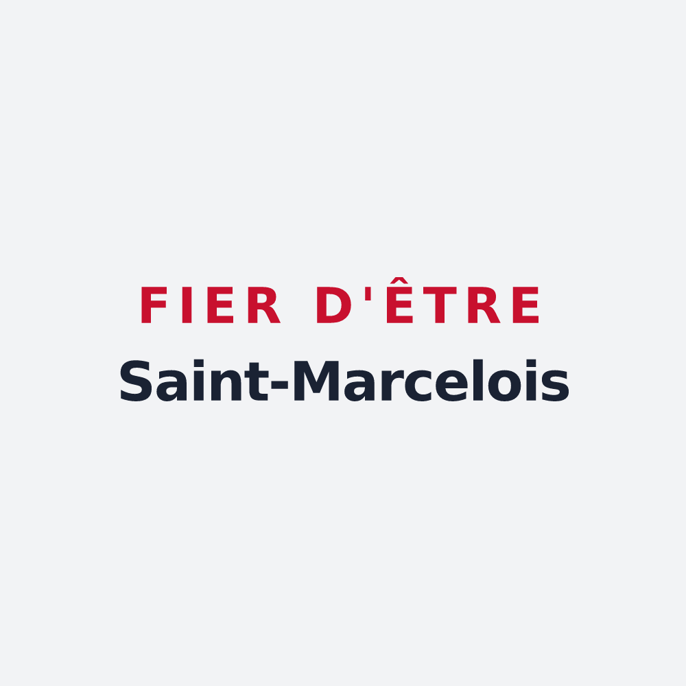 Poster « Fier d'être Saint-Marcelois » — design pour Saint-Marcel-du-Périgord