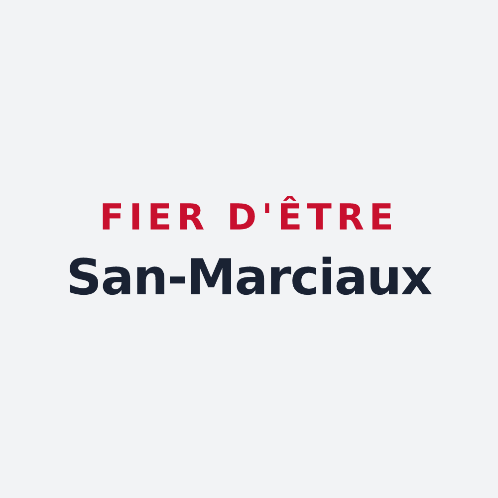 Poster « Fier d'être San-Marciaux » — design pour Saint-Marcel