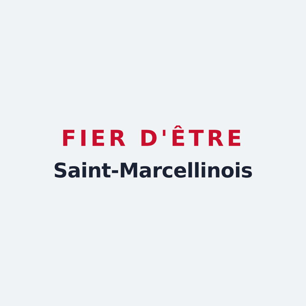 Poster « Fier d'être Saint-Marcellinois » — design pour Saint-Marcellin