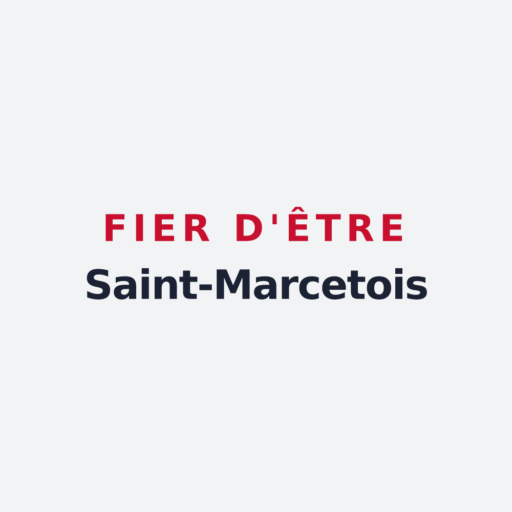 Poster « Fier d'être Saint-Marcetois » — design pour Saint-Marcet