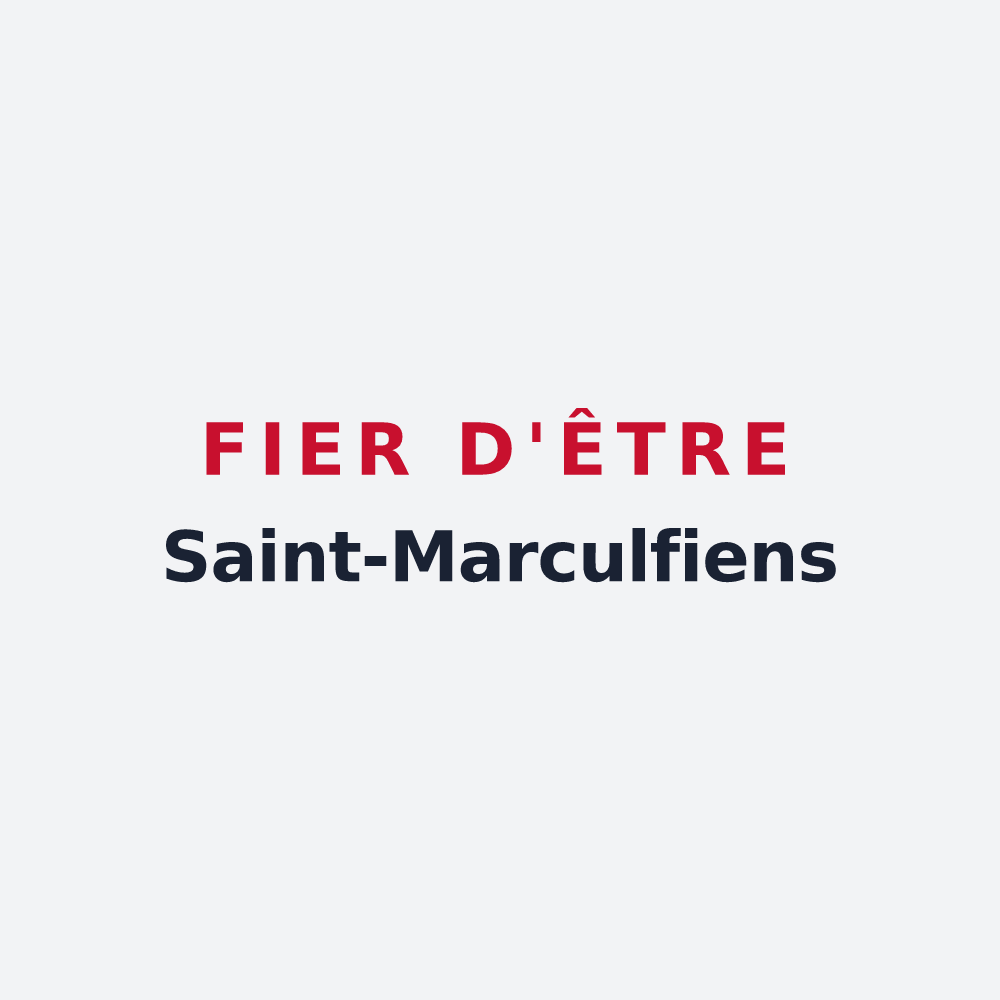 Poster « Fier d'être Saint-Marculfiens » — design pour Saint-Marcouf