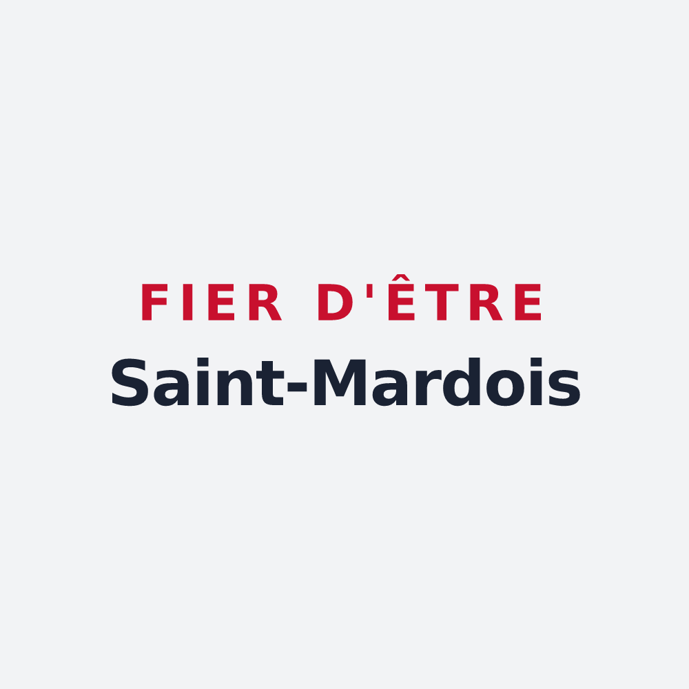 Poster « Fier d'être Saint-Mardois » — design pour Saint-Mard