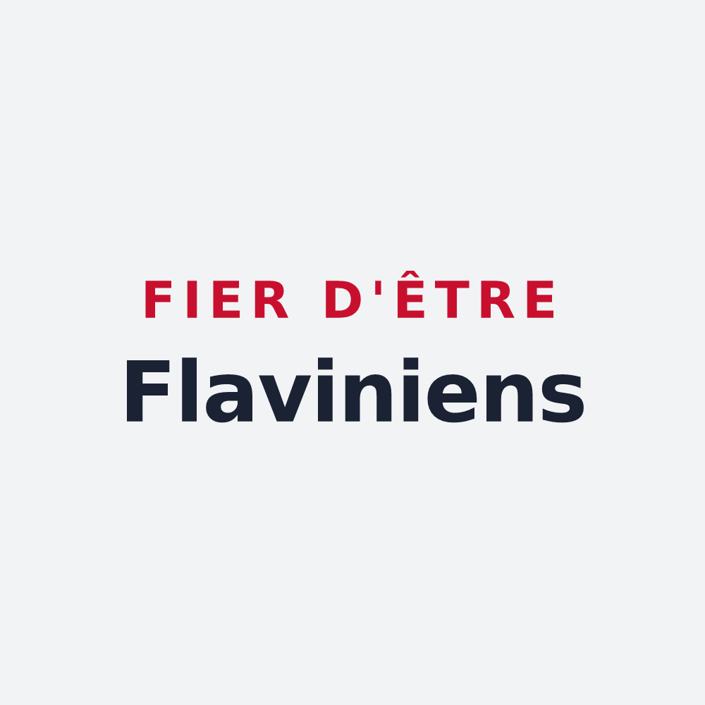 Poster « Fier d'être Flaviniens » — design pour Saint-Mards-de-Fresne