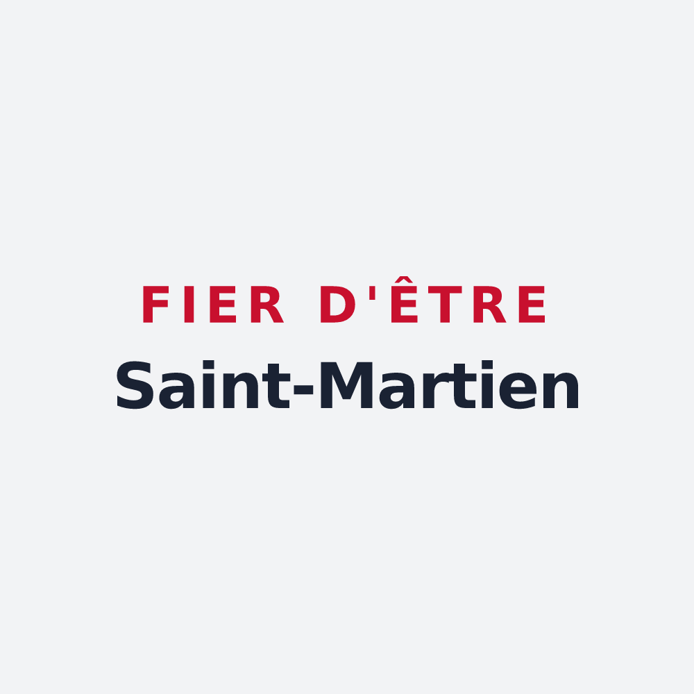 Poster « Fier d'être Saint-Martien » — design pour Saint-Mars-d'Outillé