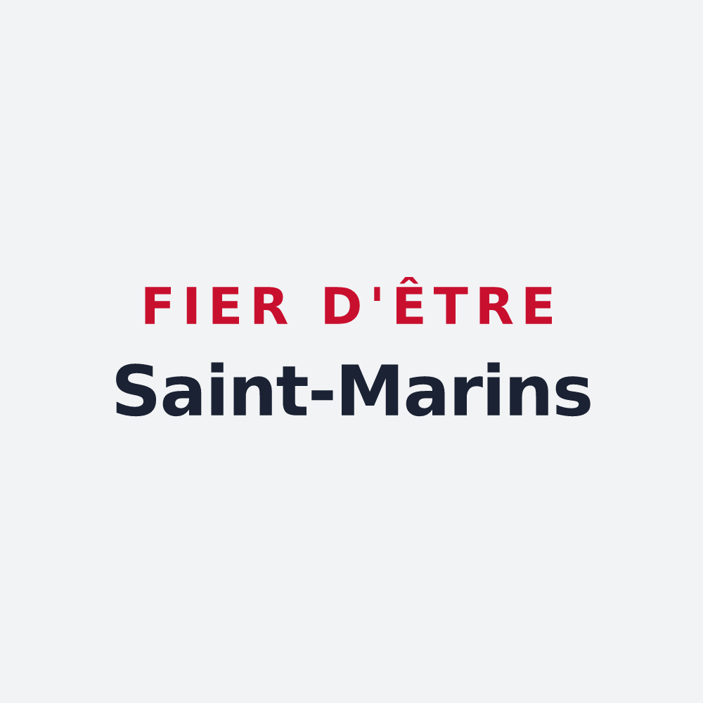 Poster « Fier d'être Saint-Marins » — design pour Saint-Mars-de-Coutais