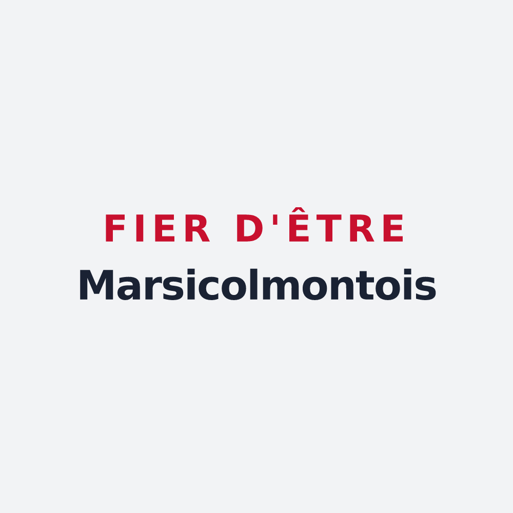 Poster « Fier d'être Marsicolmontois » — design pour Saint-Mars-sur-Colmont