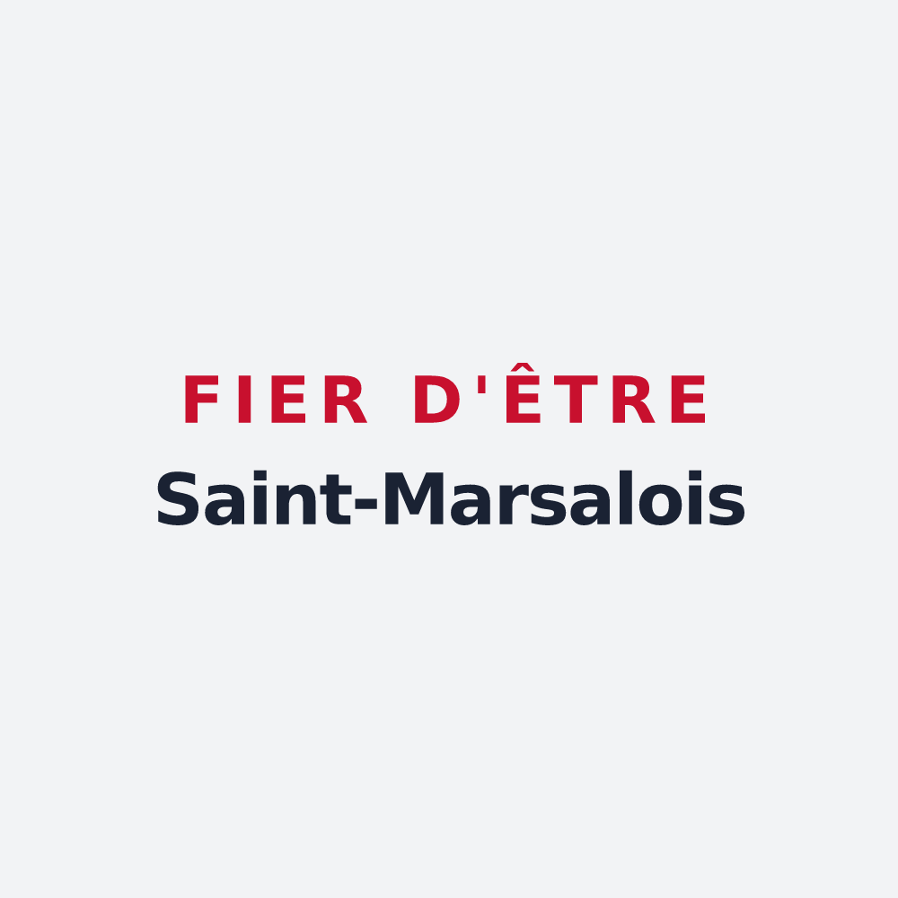 Poster « Fier d'être Saint-Marsalois » — design pour Saint-Marsal
