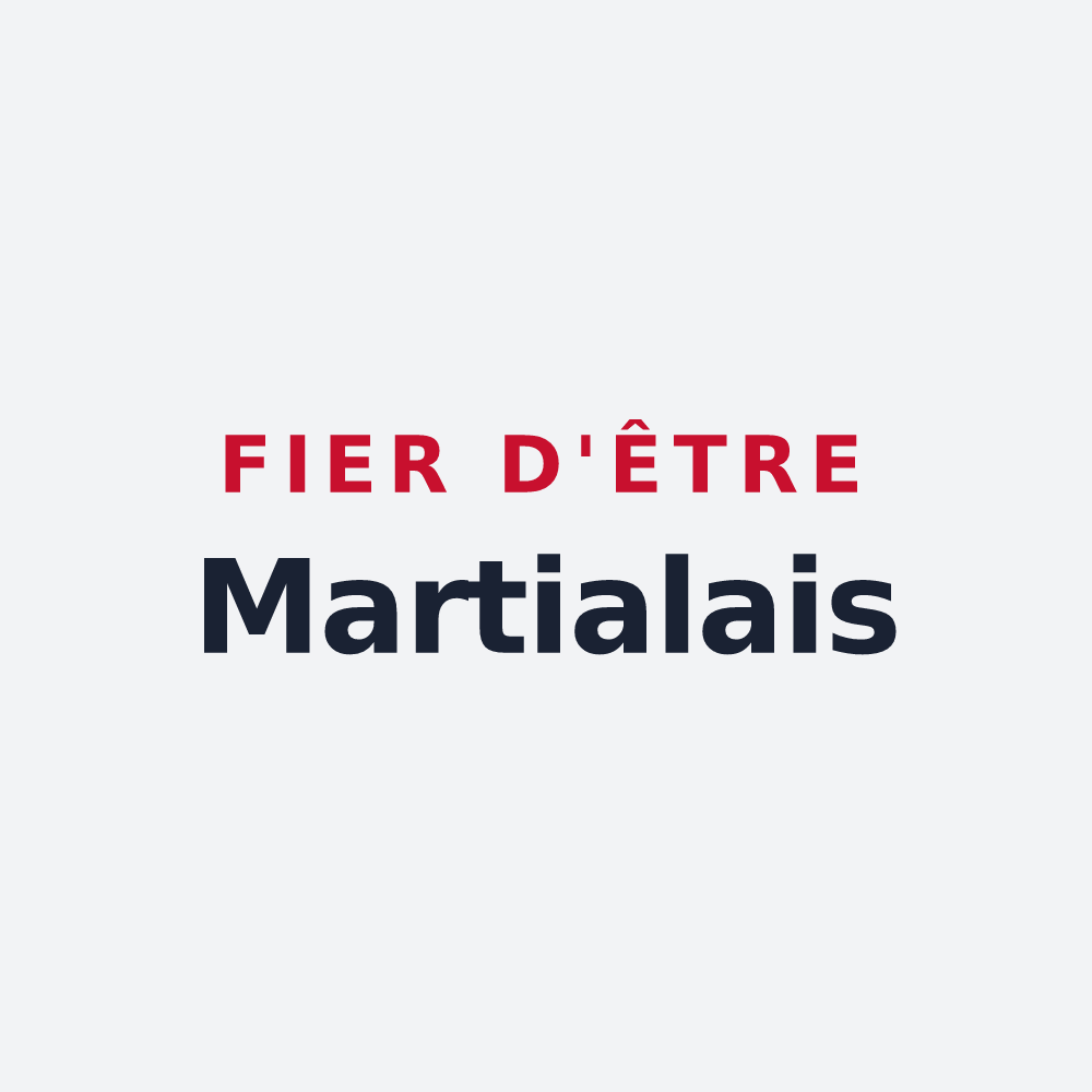 Poster « Fier d'être Martialais » — design pour Saint-Martial-de-Gimel