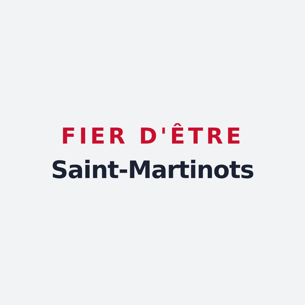 Poster « Fier d'être Saint-Martinots » — design pour Saint-Martin-aux-Champs