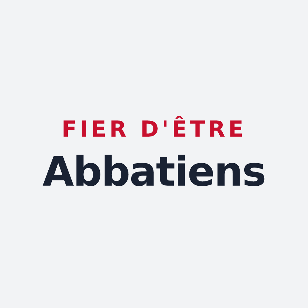 Poster « Fier d'être Abbatiens » — design pour Saint-Martin-d'Abbat