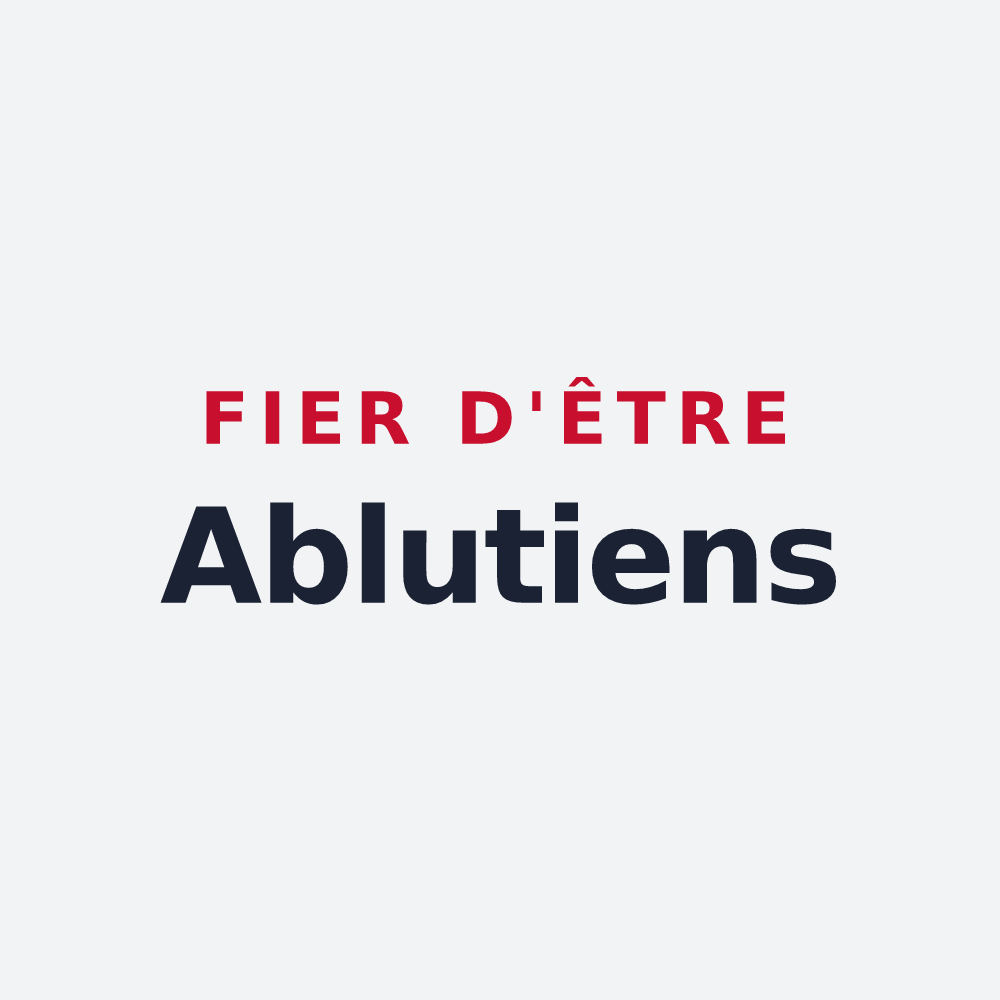 Poster « Fier d'être Ablutiens » — design pour Saint-Martin-d'Ablois