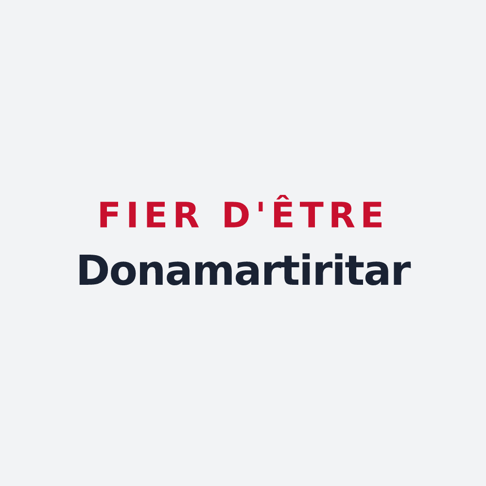 Poster « Fier d'être Donamartiritar » — design pour Saint-Martin-d'Arberoue