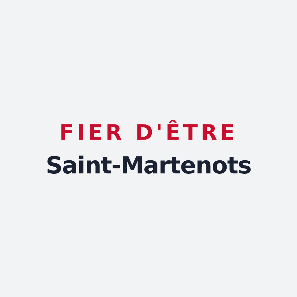 Poster « Fier d'être Saint-Martenots » — design pour Saint-Martin-d'Arc