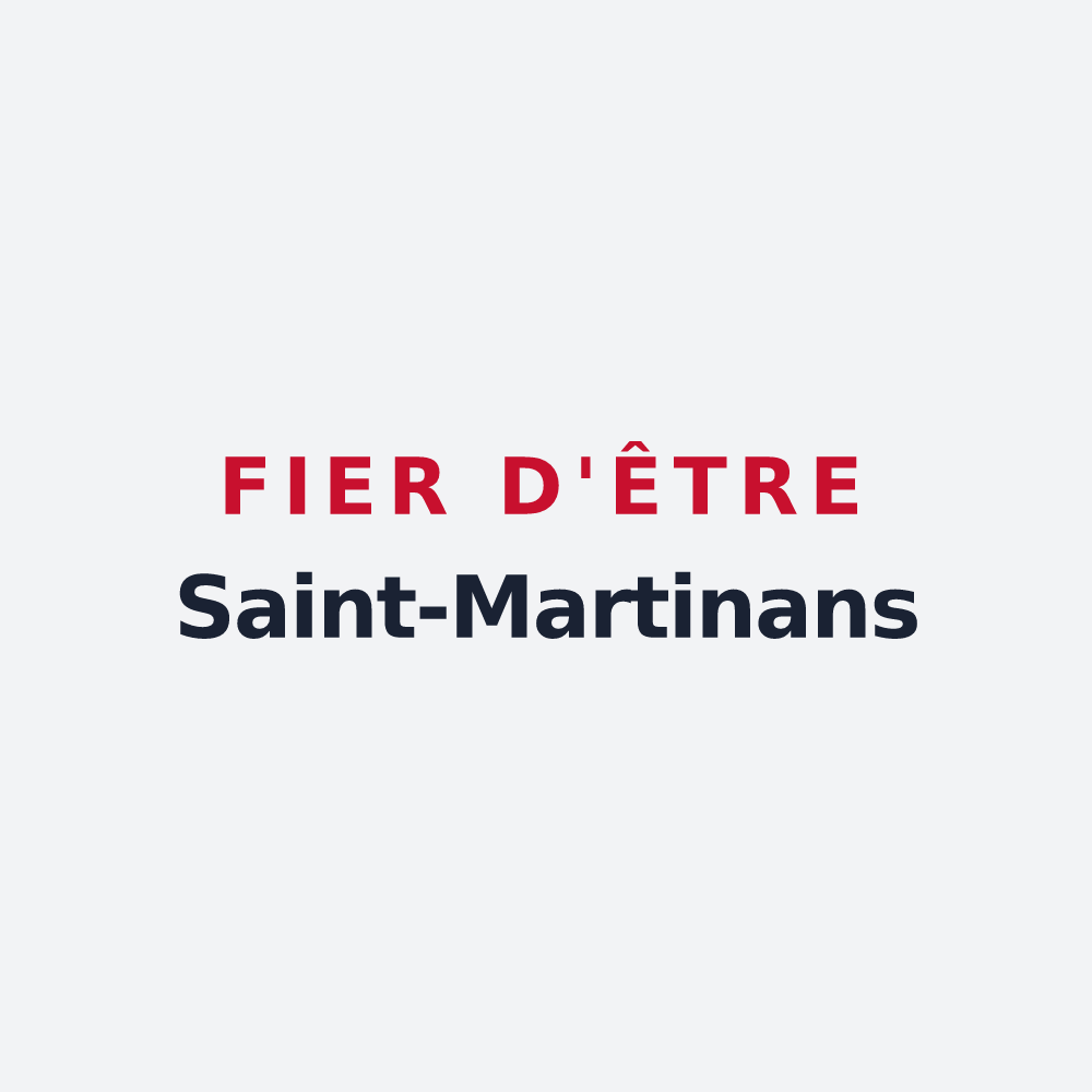Poster « Fier d'être Saint-Martinans » — design pour Saint-Martin-de-Bavel