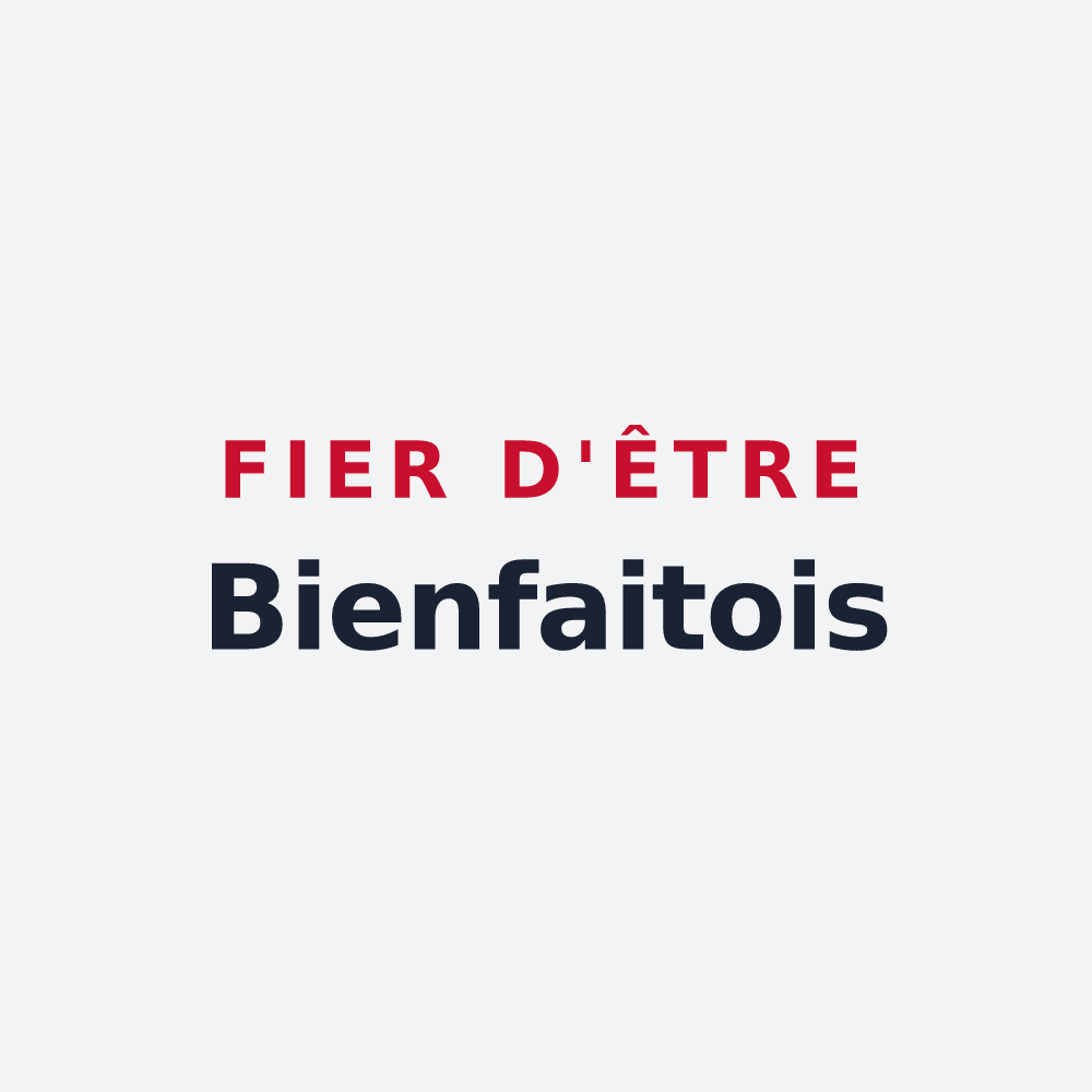 Poster « Fier d'être Bienfaitois » — design pour Saint-Martin-de-Bienfaite-la-Cressonnière