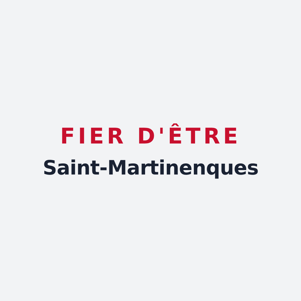 Poster « Fier d'être Saint-Martinenques » — design pour Saint-Martin-de-Boubaux