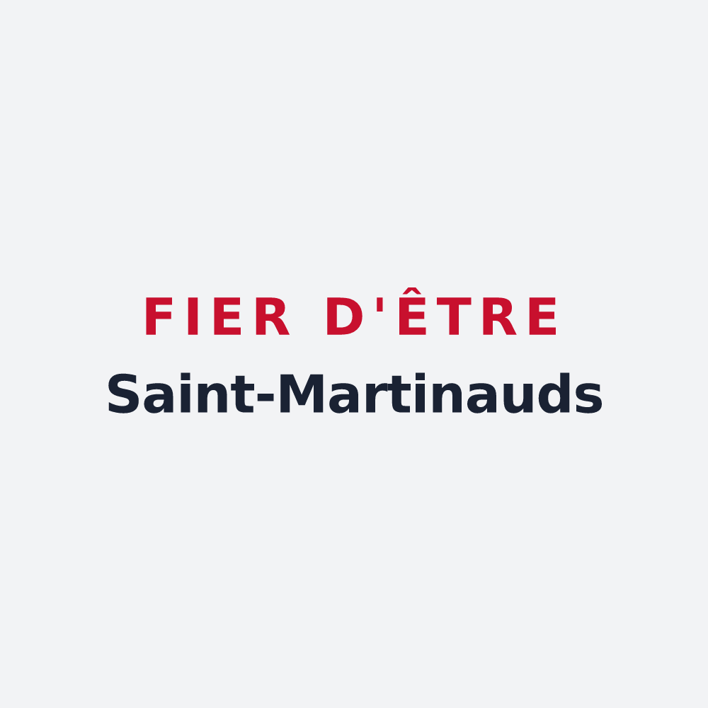 Poster « Fier d'être Saint-Martinauds » — design pour Saint-Martin-de-Coux