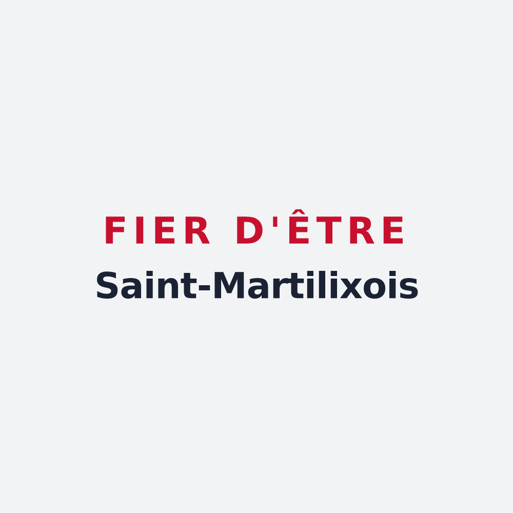Poster « Fier d'être Saint-Martilixois » — design pour Saint-Martin-de-Lixy