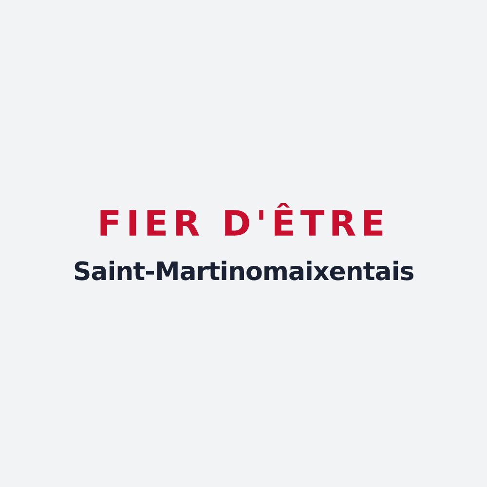 Poster « Fier d'être Saint-Martinomaixentais » — design pour Saint-Martin-de-Saint-Maixent