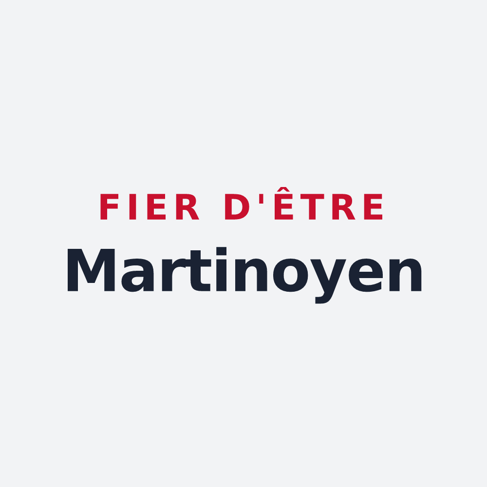 Poster « Fier d'être Martinoyen » — design pour Saint-Martin-des-Noyers