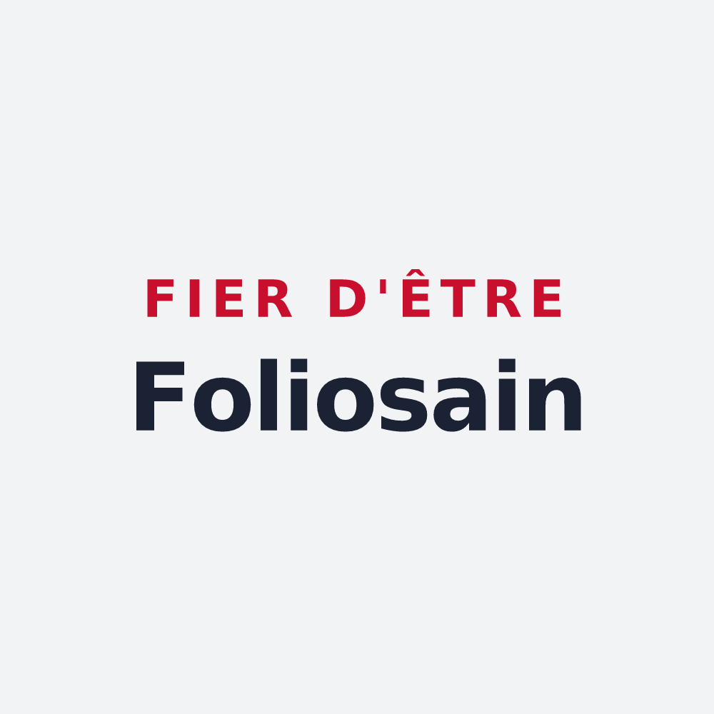 Poster « Fier d'être Foliosain » — design pour Saint-Martin-du-Fouilloux