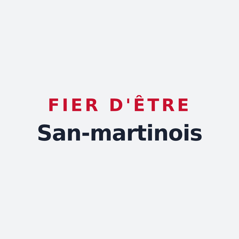 Poster « Fier d'être San-martinois » — design pour Saint-Martin-en-Bière