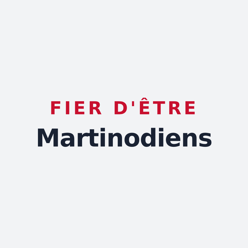 Poster « Fier d'être Martinodiens » — design pour Saint-Martin-le-Nœud