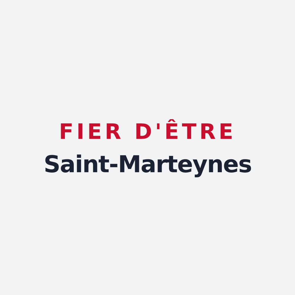 Poster « Fier d'être Saint-Marteynes » — design pour Saint-Martin-lès-Seyne
